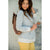 Double Striped Hoodie - Betsey's Boutique Shop - Shirts & Tops