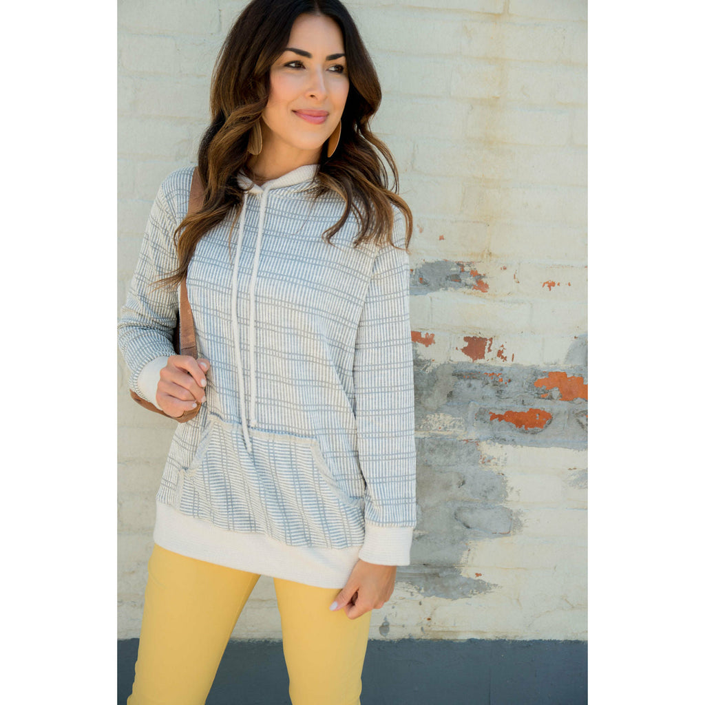 Double Striped Hoodie - Betsey's Boutique Shop