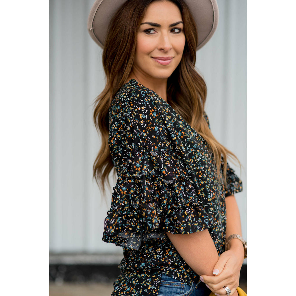 Fabulous Sleeved Confetti & Fun Blouse - Betsey's Boutique Shop