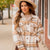 Large Button Plaid Print Pocket Shacket