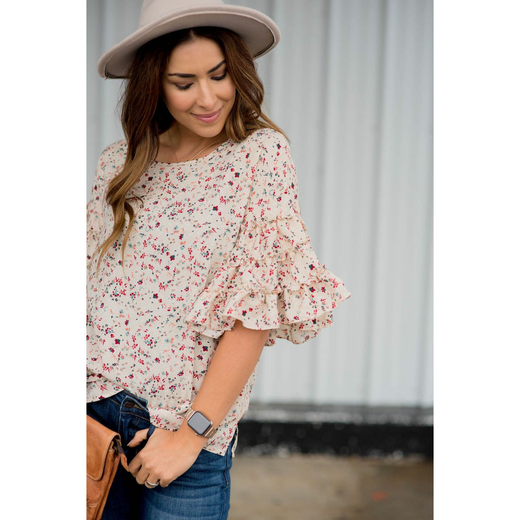 Fabulous Sleeved Confetti & Fun Blouse - Betsey's Boutique Shop