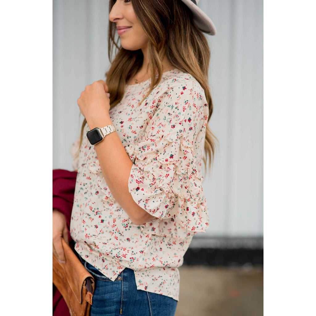 Fabulous Sleeved Confetti & Fun Blouse - Betsey's Boutique Shop