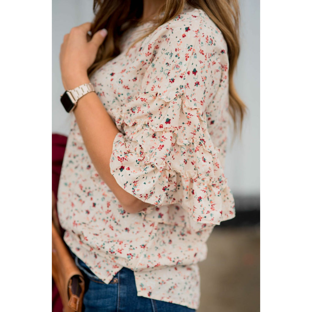 Fabulous Sleeved Confetti & Fun Blouse - Betsey's Boutique Shop