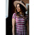 Magenta Striped Midi Dress - Betsey's Boutique Shop