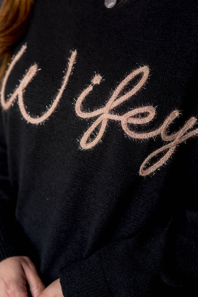 Wifey Sparkle Sweater - Betsey's Boutique Shop -