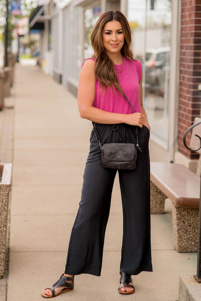 Classy Relaxed Drawstring Pants - Betsey's Boutique Shop -