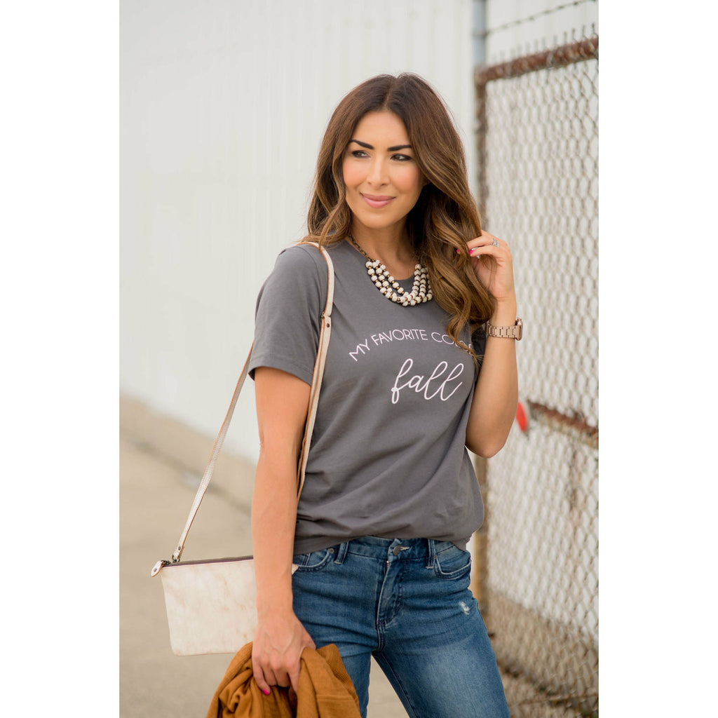 My Favorite Color is Fall Graphic Tee - Betsey's Boutique Shop
