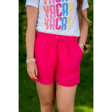 Relaxed Tie Shorts - Betsey's Boutique Shop