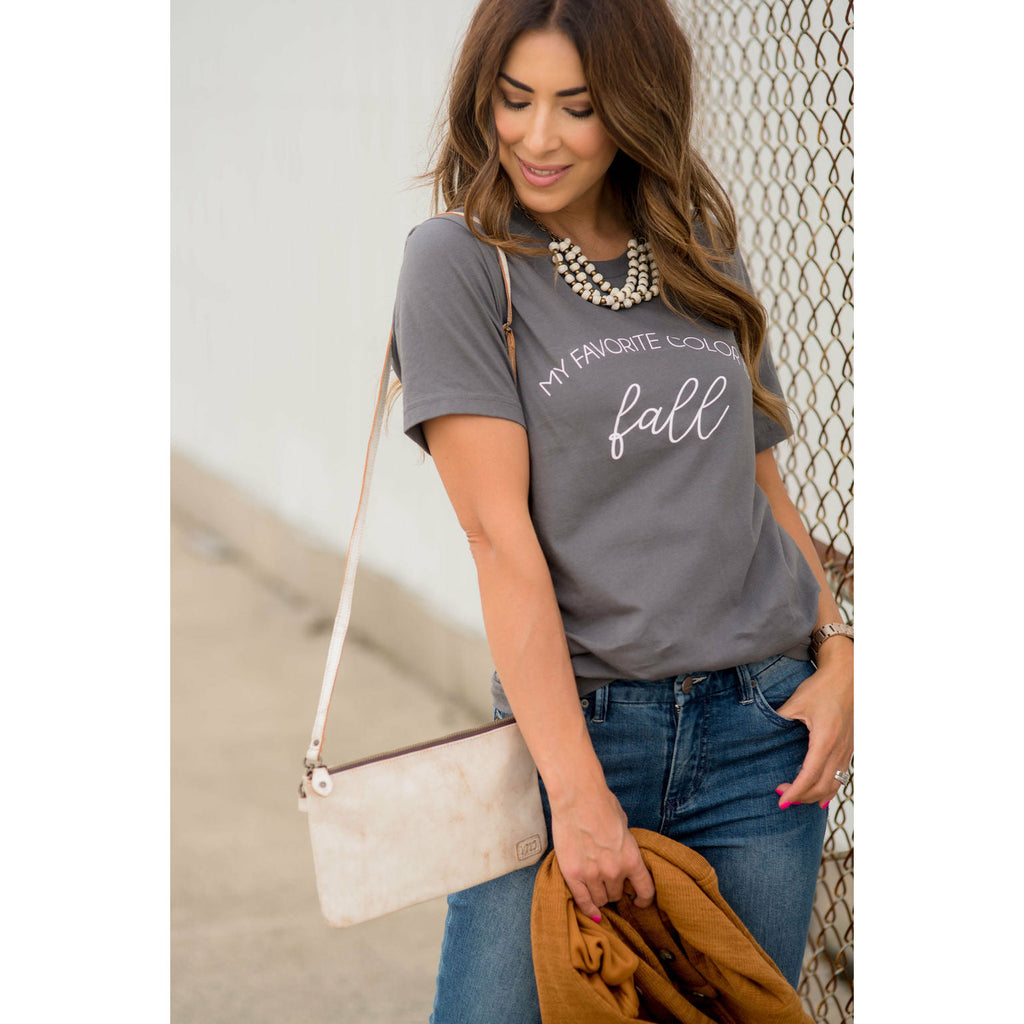 My Favorite Color is Fall Graphic Tee - Betsey's Boutique Shop