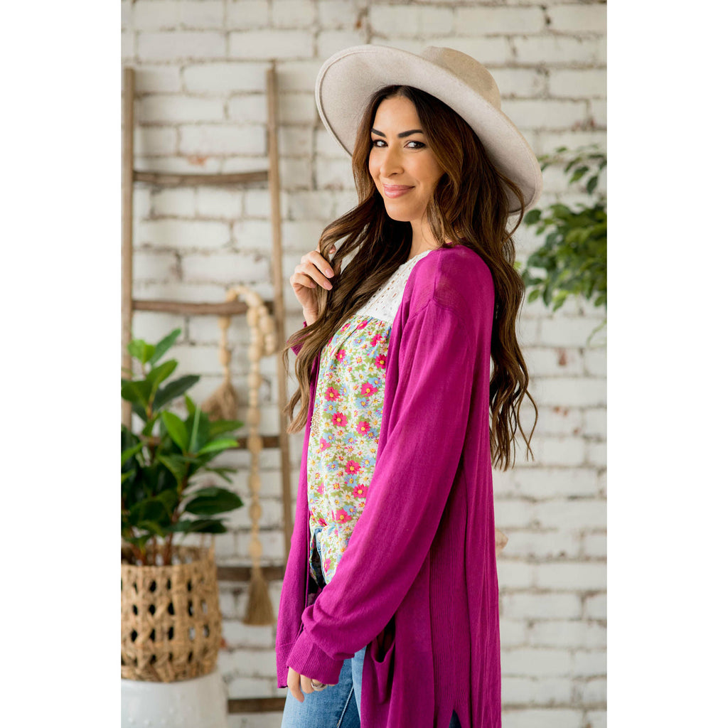 Tissue Tunic Cardigan - Betsey's Boutique Shop