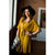 Mustard Front Tie Button Dress - Betsey's Boutique Shop - Dresses