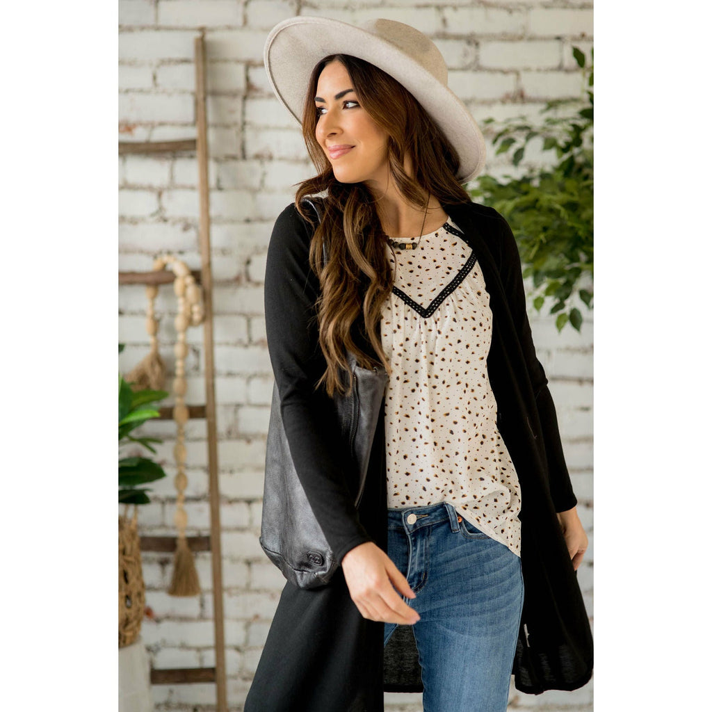 Basic Tunic Cardigan - Betsey's Boutique Shop - Coats & Jackets