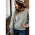 V-Neck Waffle Knit Sweater - Betsey's Boutique Shop
