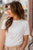 Raw Stitched Detailed Tee - Betsey's Boutique Shop -