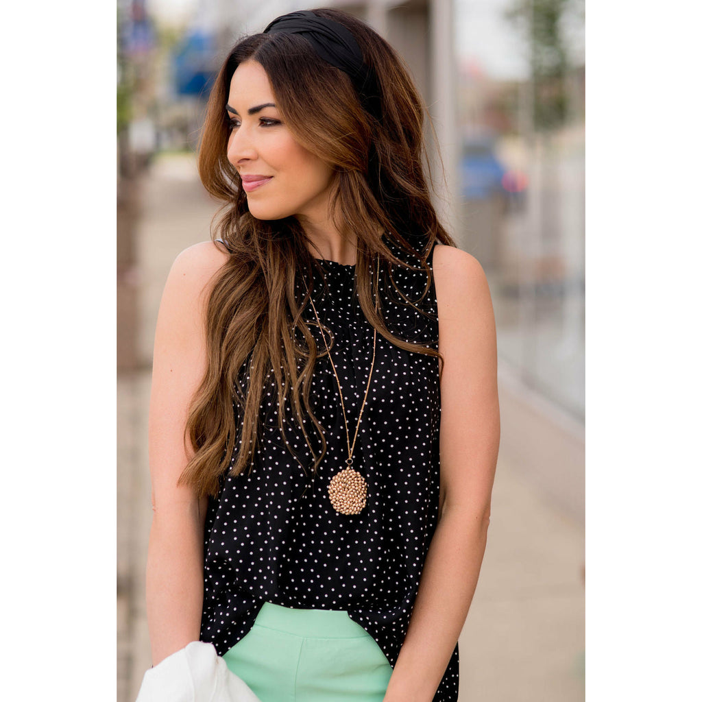 Mini Dots Bibbed Tank - Betsey's Boutique Shop