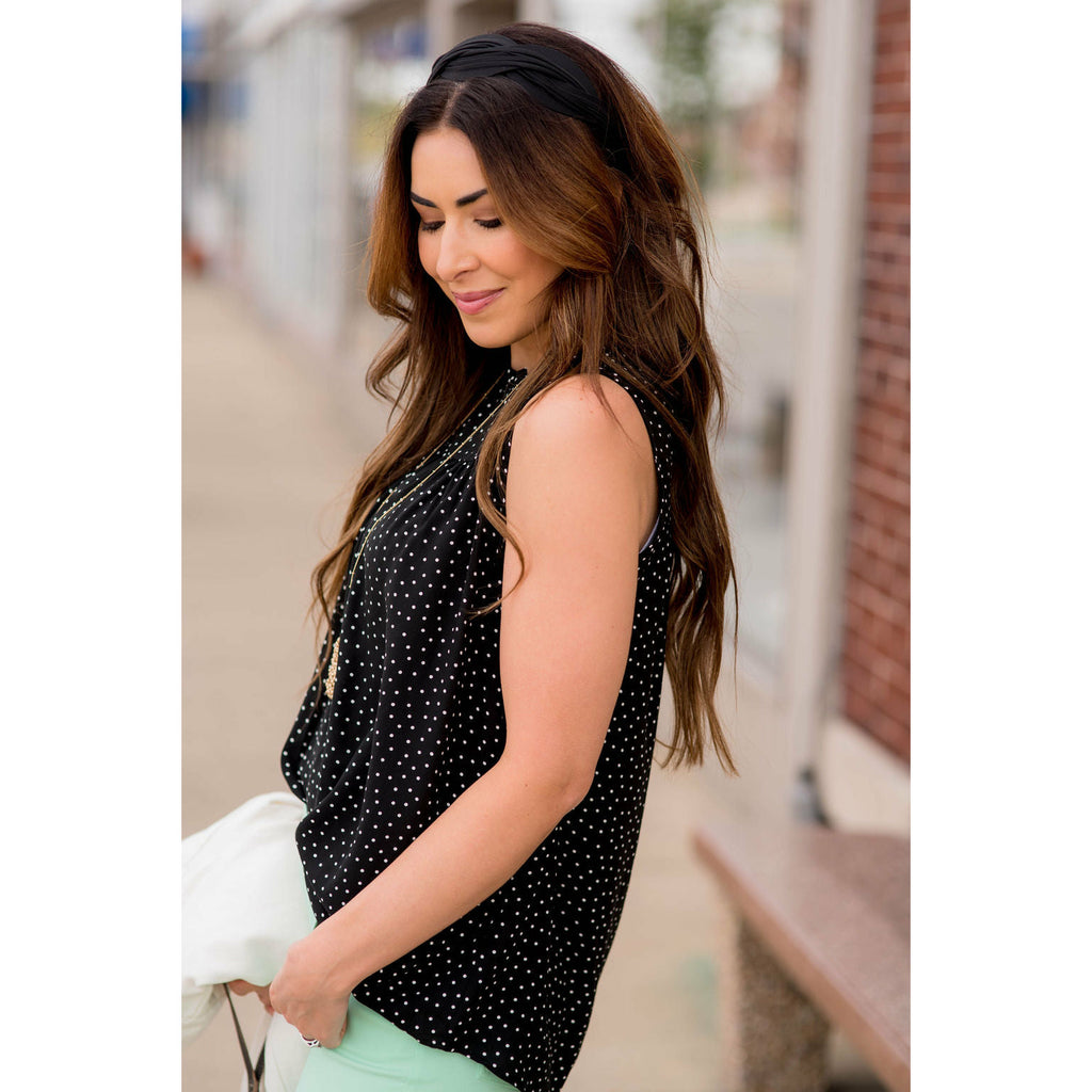 Mini Dots Bibbed Tank - Betsey's Boutique Shop