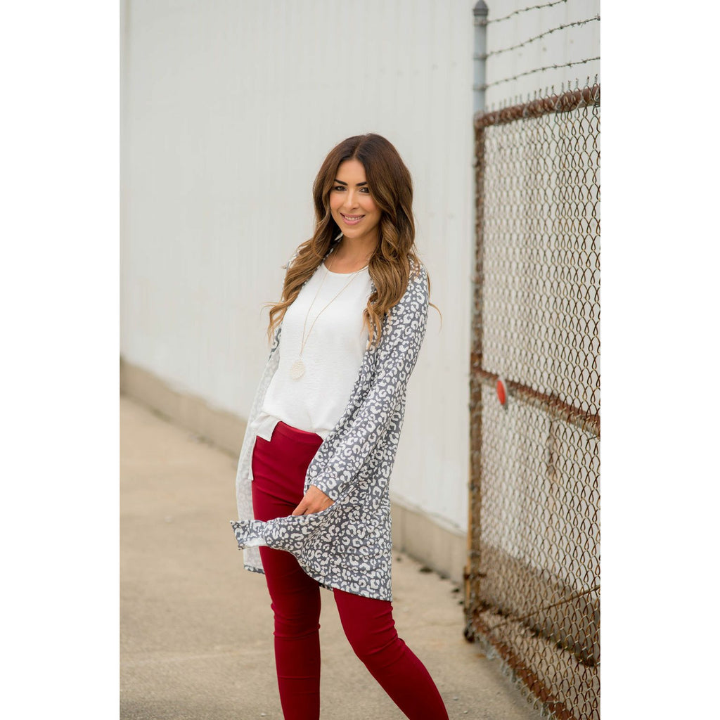 Flowy Lightweight Leopard Print Cardigan - Betsey's Boutique Shop