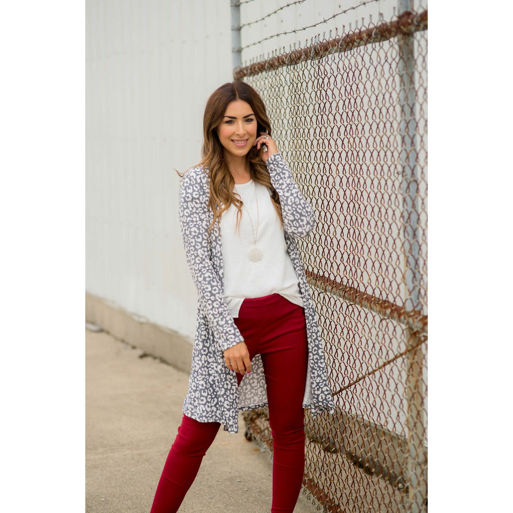 Flowy Lightweight Leopard Print Cardigan - Betsey's Boutique Shop