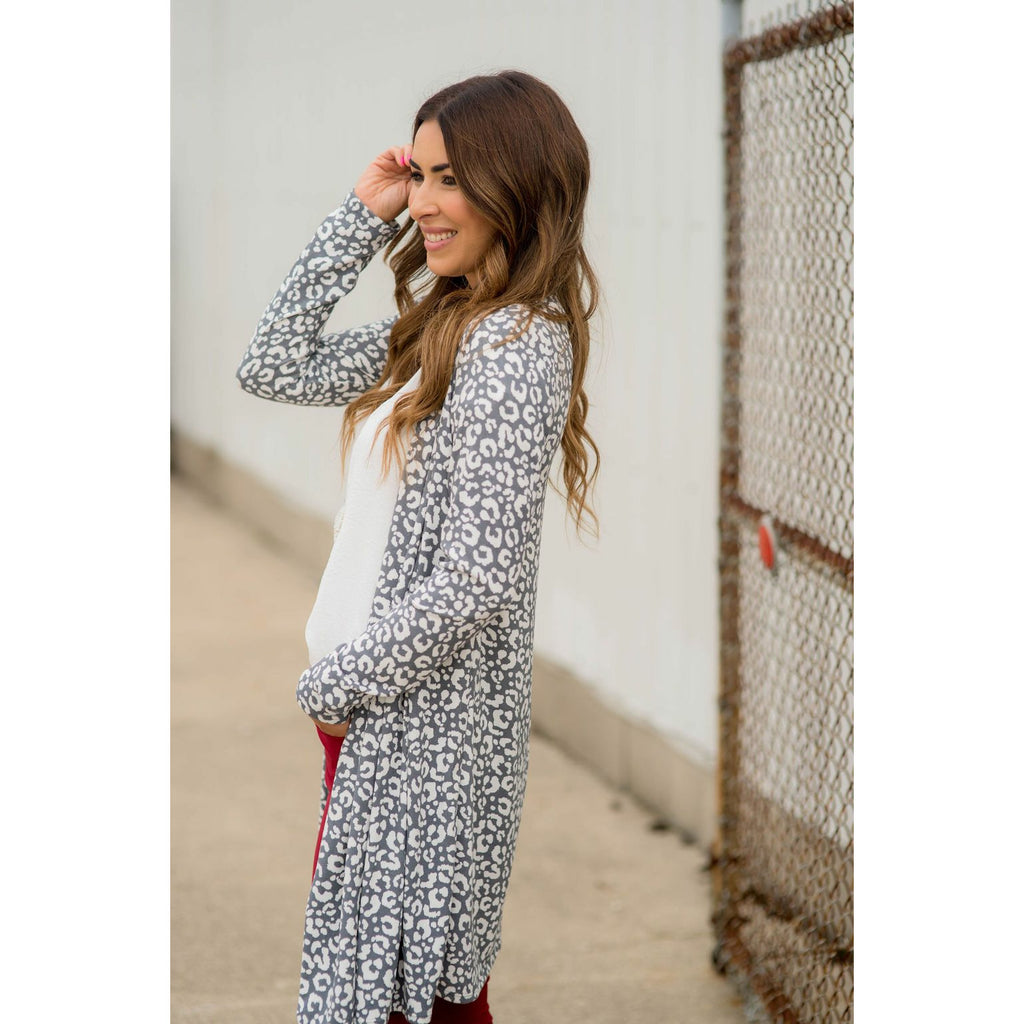 Flowy Lightweight Leopard Print Cardigan - Betsey's Boutique Shop