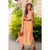 Multi Color Striped Thin Strapped Maxi