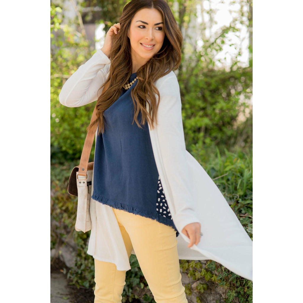 Basic Tunic Cardigan - Betsey's Boutique Shop - Coats & Jackets