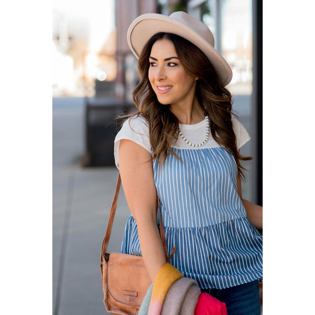 Tiered Stripe Tee - Betsey's Boutique Shop