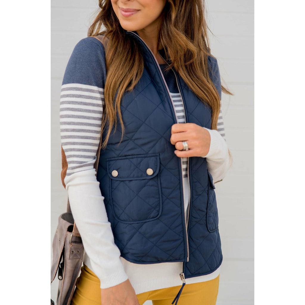 Matte Puffer Vest - Betsey's Boutique Shop - Vests