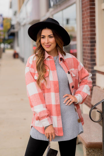 Bold Plaid Shacket - Betsey's Boutique Shop