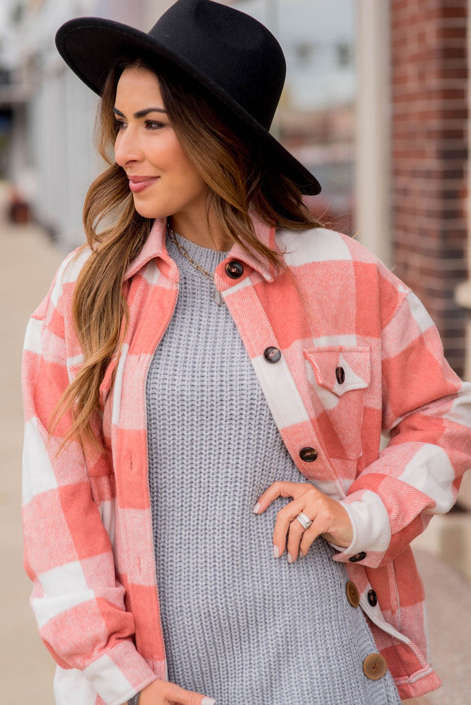 Bold Plaid Shacket - Betsey's Boutique Shop