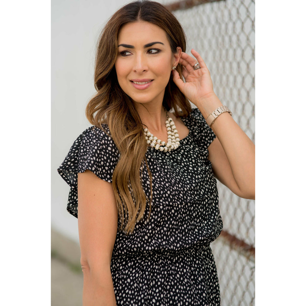 Mini Cheetah Off The Shoulder Dress - Betsey's Boutique Shop