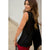 Circular Solid Back Tank Blouse - Betsey's Boutique Shop - Shirts & Tops