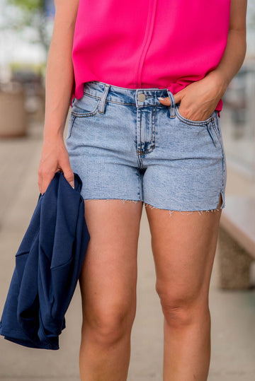 Doreen Denim Shorts - Betsey's Boutique Shop -