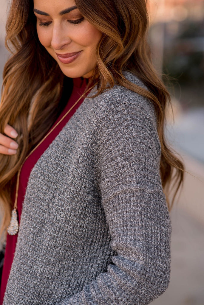 Knit Pocket Cardigan - Betsey's Boutique Shop