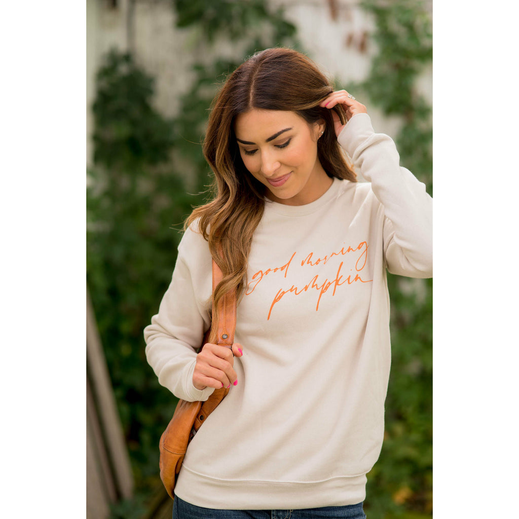 Good Morning Pumpkin Crewneck - Betsey's Boutique Shop