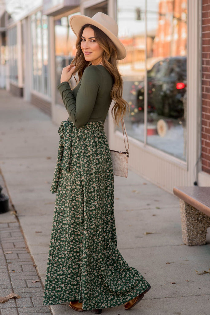 Bloom Bottom Long Sleeve Maxi - Betsey's Boutique Shop -