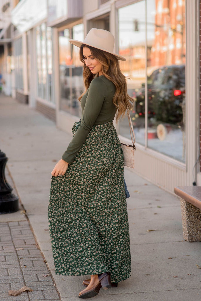 Bloom Bottom Long Sleeve Maxi - Betsey's Boutique Shop -