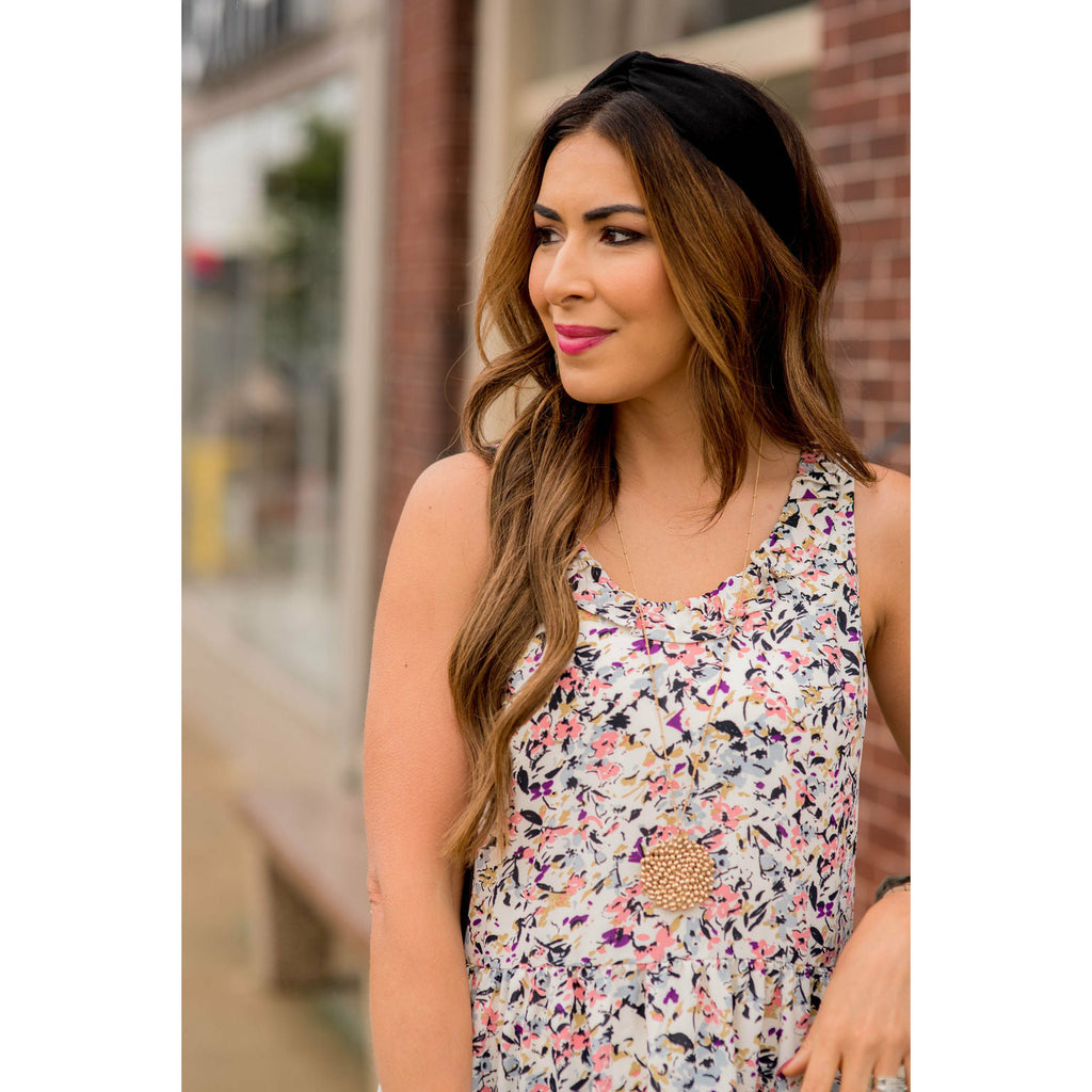 Floral Confetti Tiered Dress - Betsey's Boutique Shop