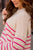 Striped Bottom Relaxed Sleeve Sweater - Betsey's Boutique Shop -