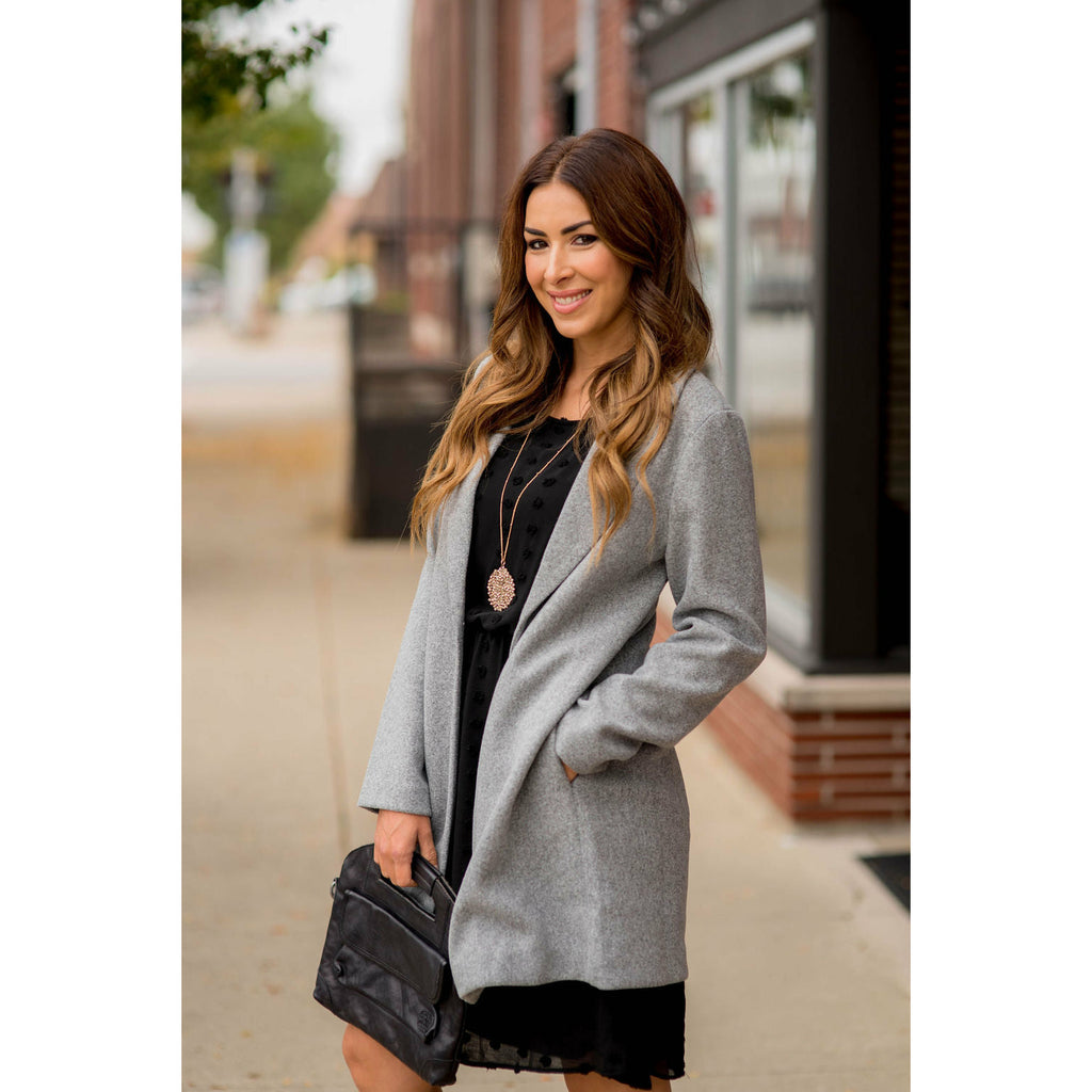 Stylish Single Button Jacket - Betsey's Boutique Shop