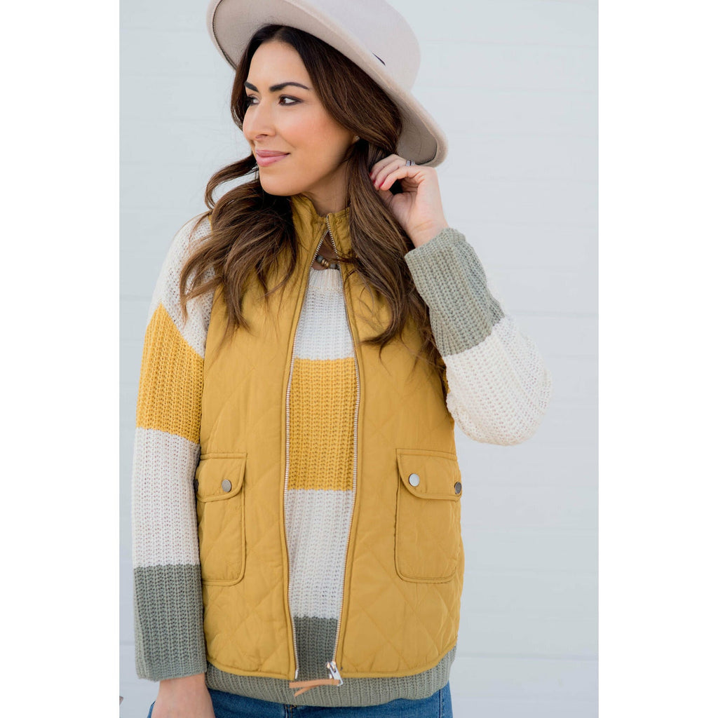 Matte Puffer Vest - Betsey's Boutique Shop