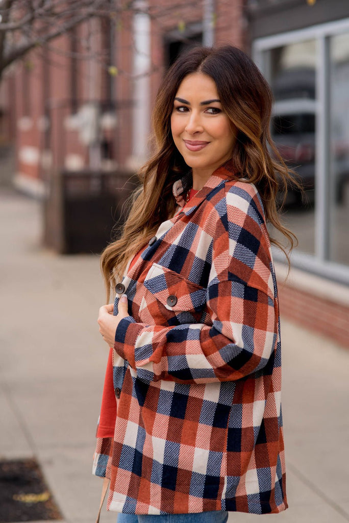 Lovestruck Plaid Shacket - Betsey's Boutique Shop -