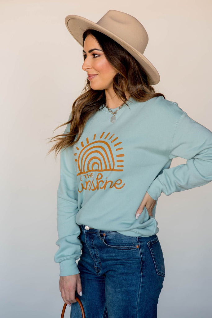 Bold Be The Sunshine Graphic Crewneck - Betsey's Boutique Shop -