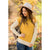 Striped Trimmed Long Sleeve Sweater Tee - Betsey's Boutique Shop - Shirts & Tops