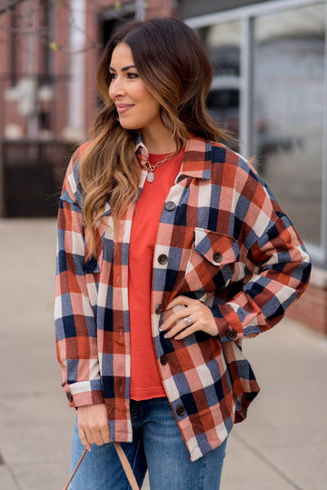 Lovestruck Plaid Shacket - Betsey's Boutique Shop -