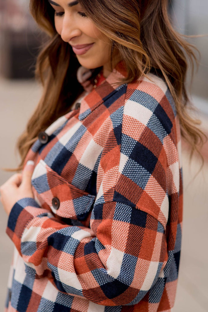 Lovestruck Plaid Shacket - Betsey's Boutique Shop -