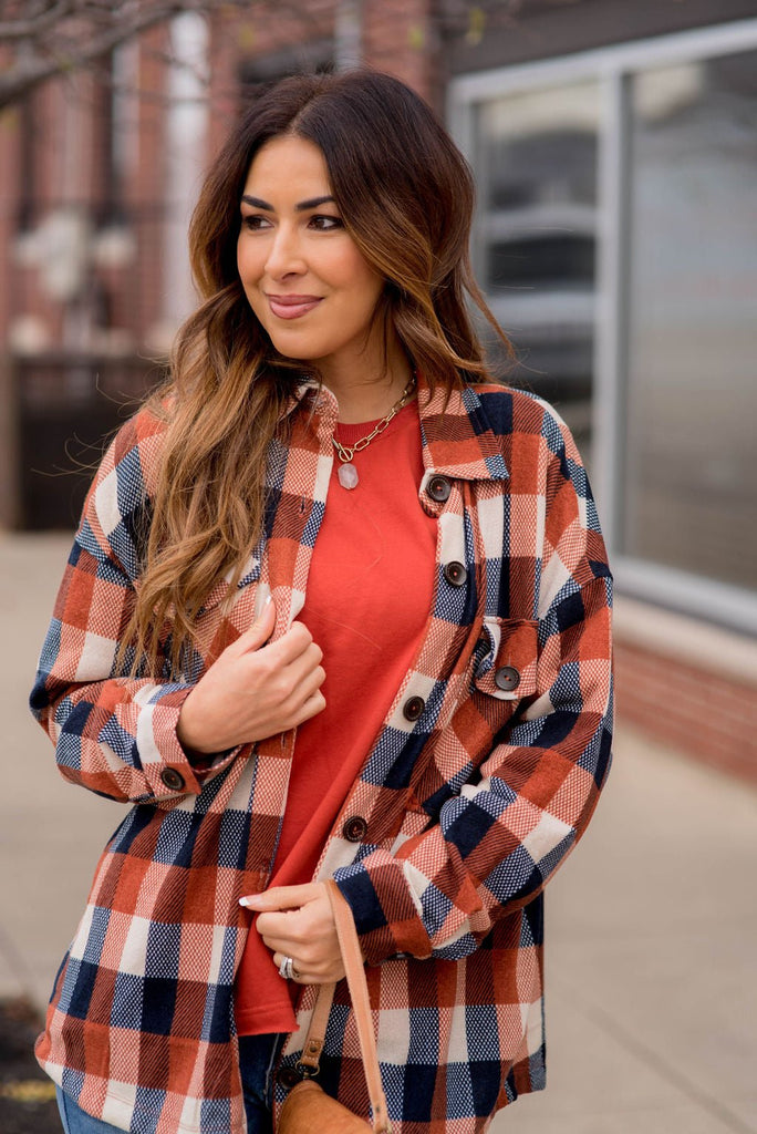 Lovestruck Plaid Shacket - Betsey's Boutique Shop -