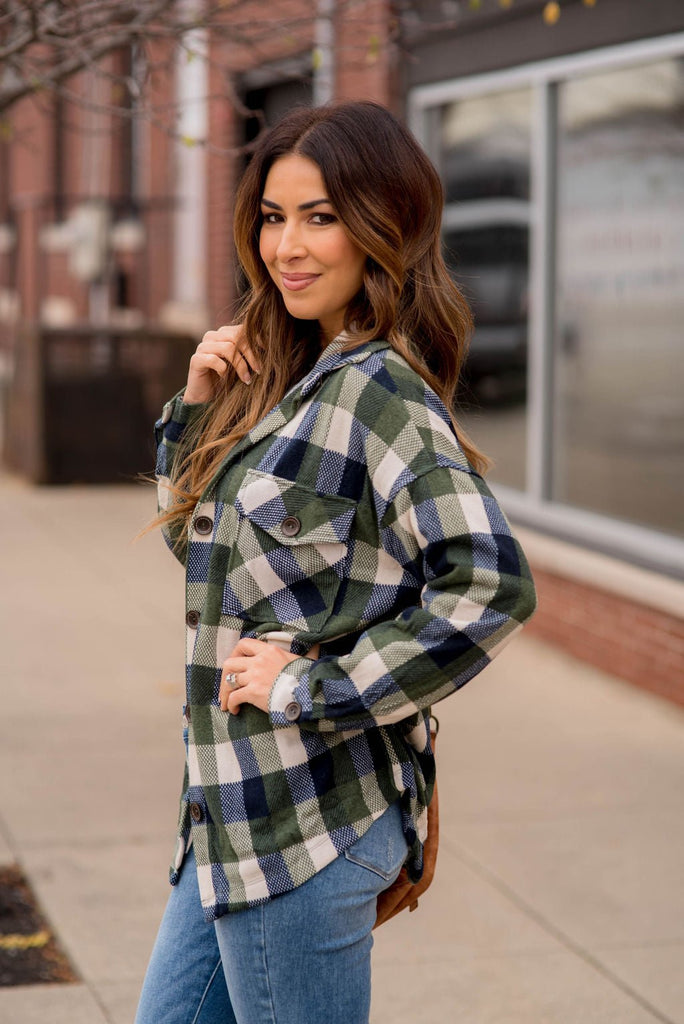 Lovestruck Plaid Shacket - Betsey's Boutique Shop -