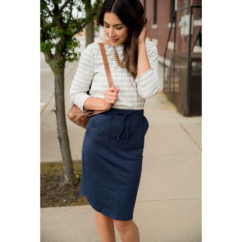 Pocket Tie Skirt - Betsey's Boutique Shop