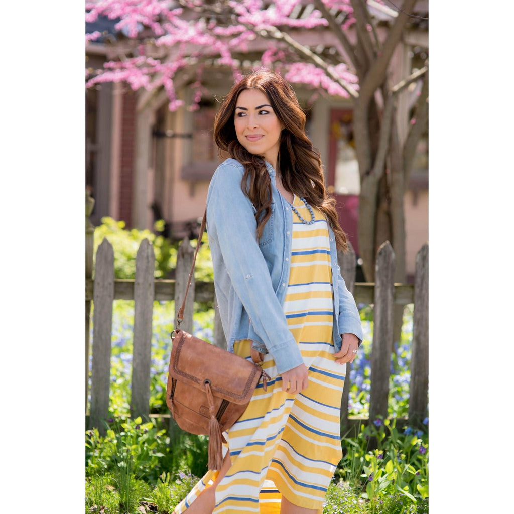 Multi Striped Midi - Betsey's Boutique Shop