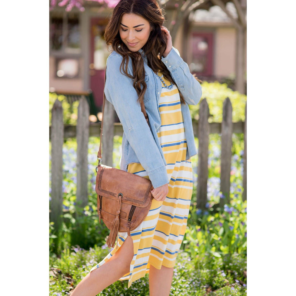 Multi Striped Midi - Betsey's Boutique Shop